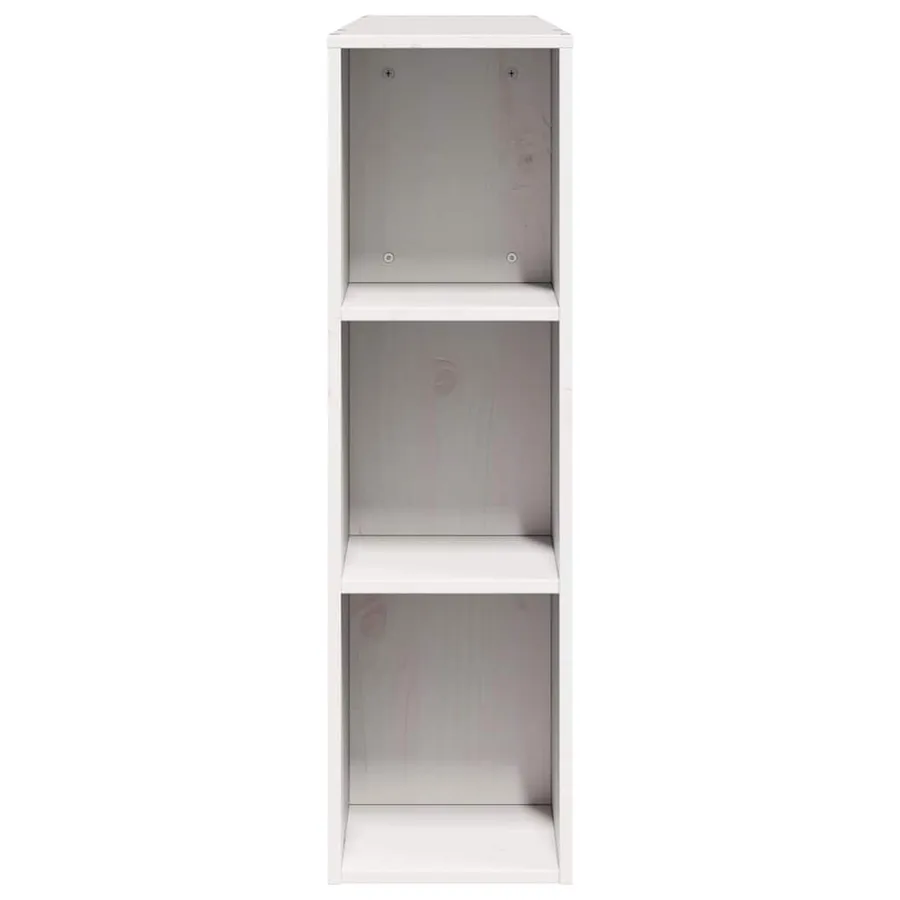 Tête de lit avec rangement blanc 135 cm bois massif de pin - 5