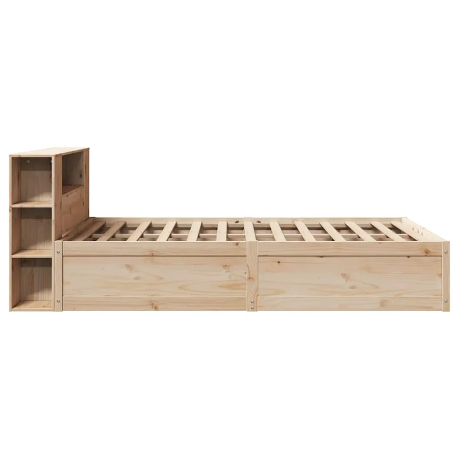 Cadre de lit sans matelas 135x190 cm bois de pin massif - 6