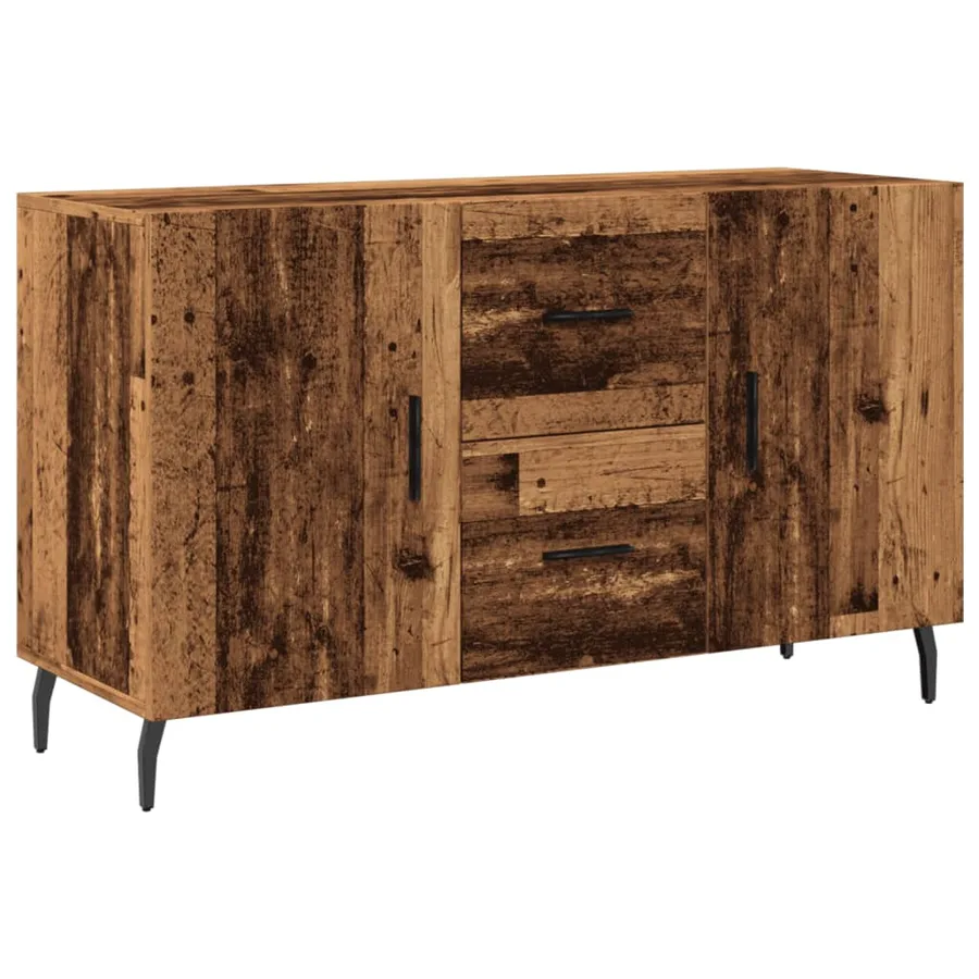 Buffet vieux bois 100x36x60 cm bois d'ingénierie - 2