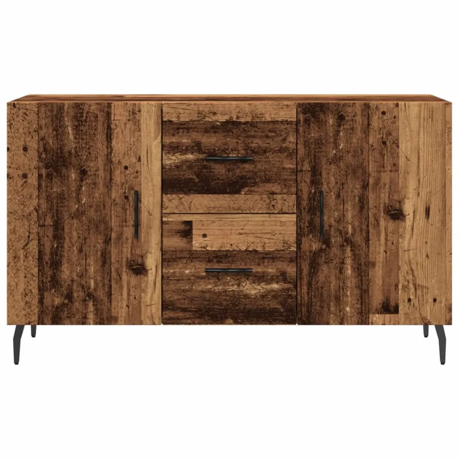 Buffet vieux bois 100x36x60 cm bois d'ingénierie - 4