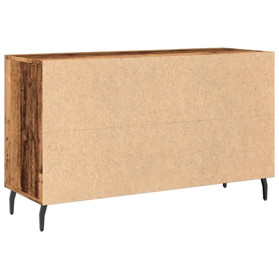 Buffet vieux bois 100x36x60 cm bois d'ingénierie - 7