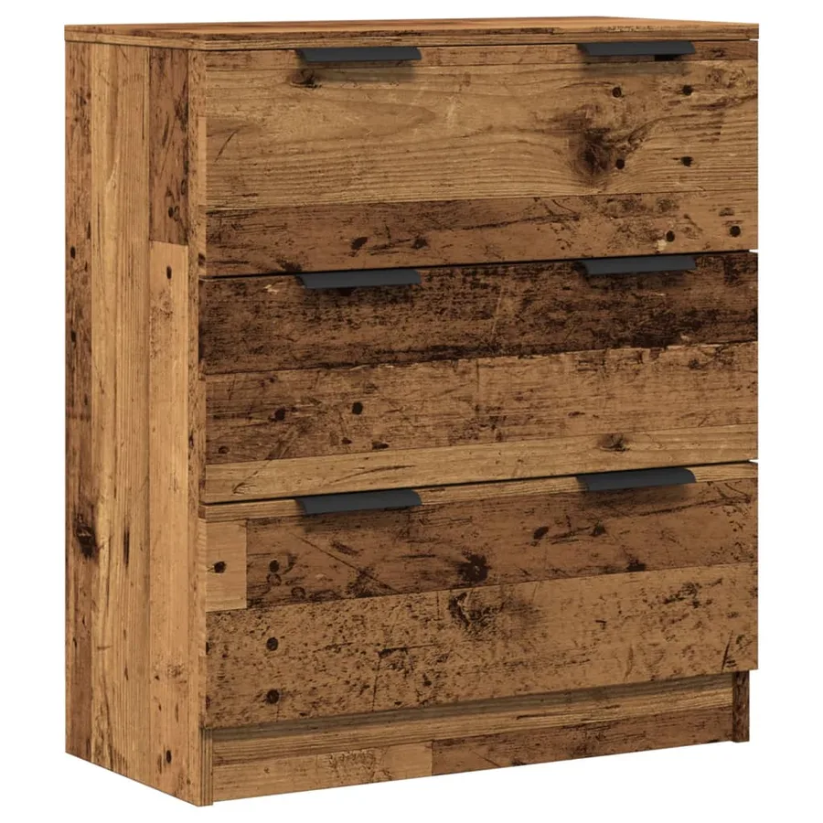 Buffet vieux bois 60x30x70 cm bois d'ingénierie - 2