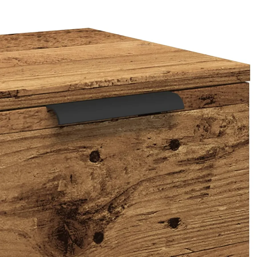 Buffet vieux bois 60x30x70 cm bois d'ingénierie - 8