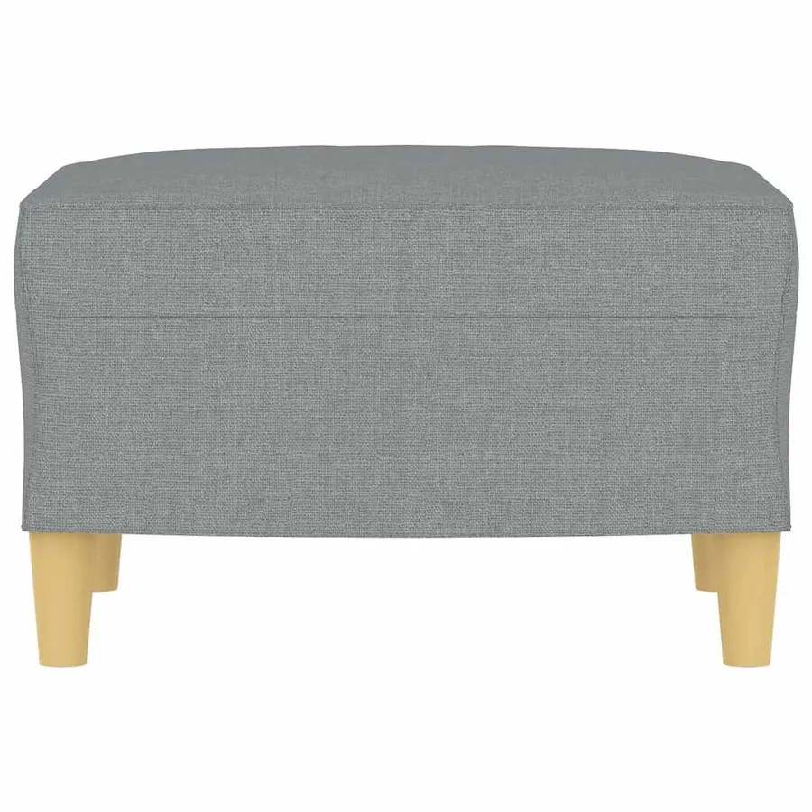 Repose-pied Gris clair 60x50x41 cm Tissu - 3