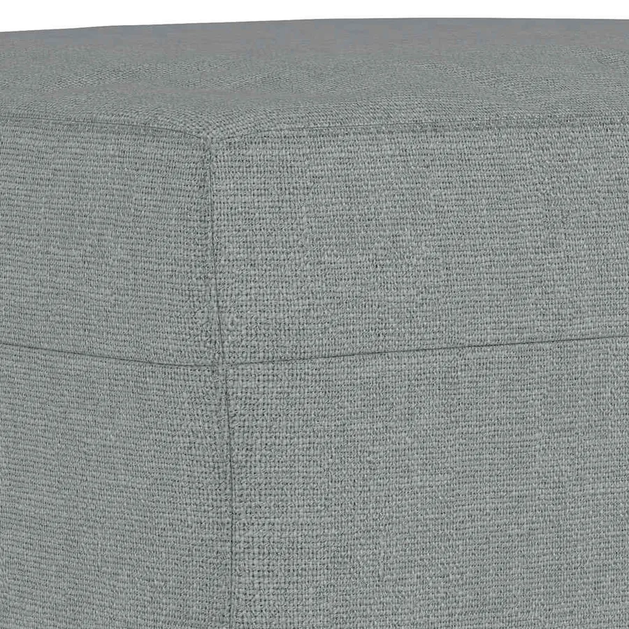 Repose-pied Gris clair 60x50x41 cm Tissu - 5