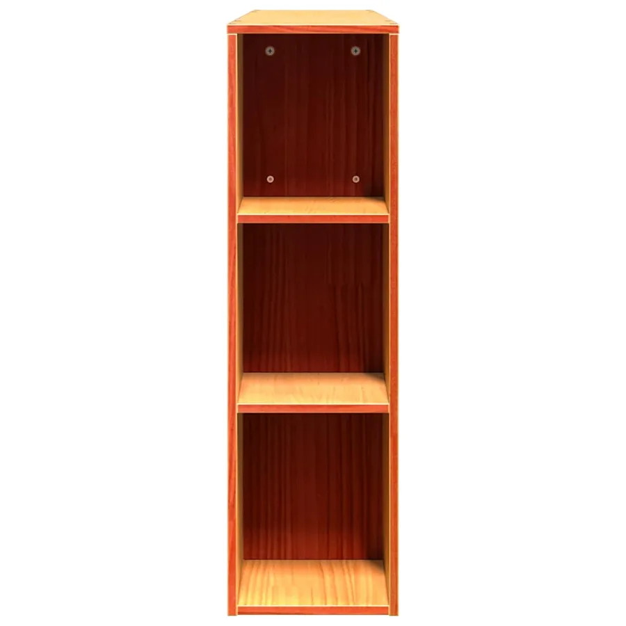 Tête de lit avec rangement cire marron 150cm bois massif de pin - 5