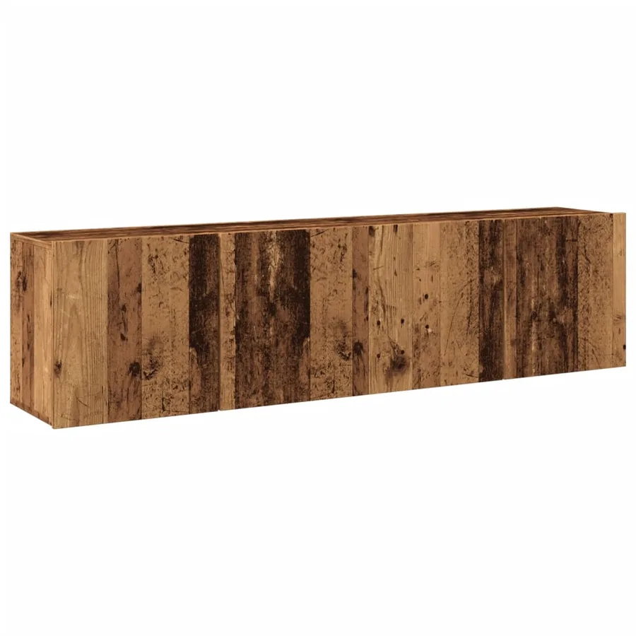 Meubles TV muraux 2 pcs vieux bois 80x30x41 cm - 2