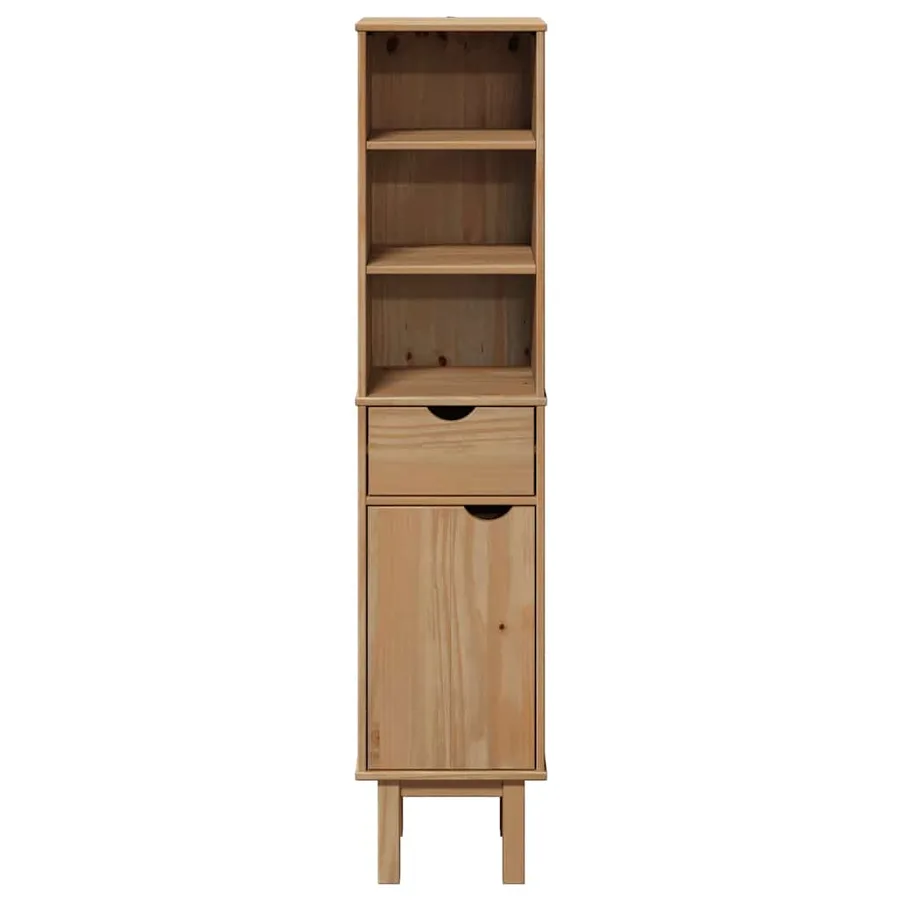 Armoire de salle de bain OTTA 35x30x159 cm bois massif de pin - 4
