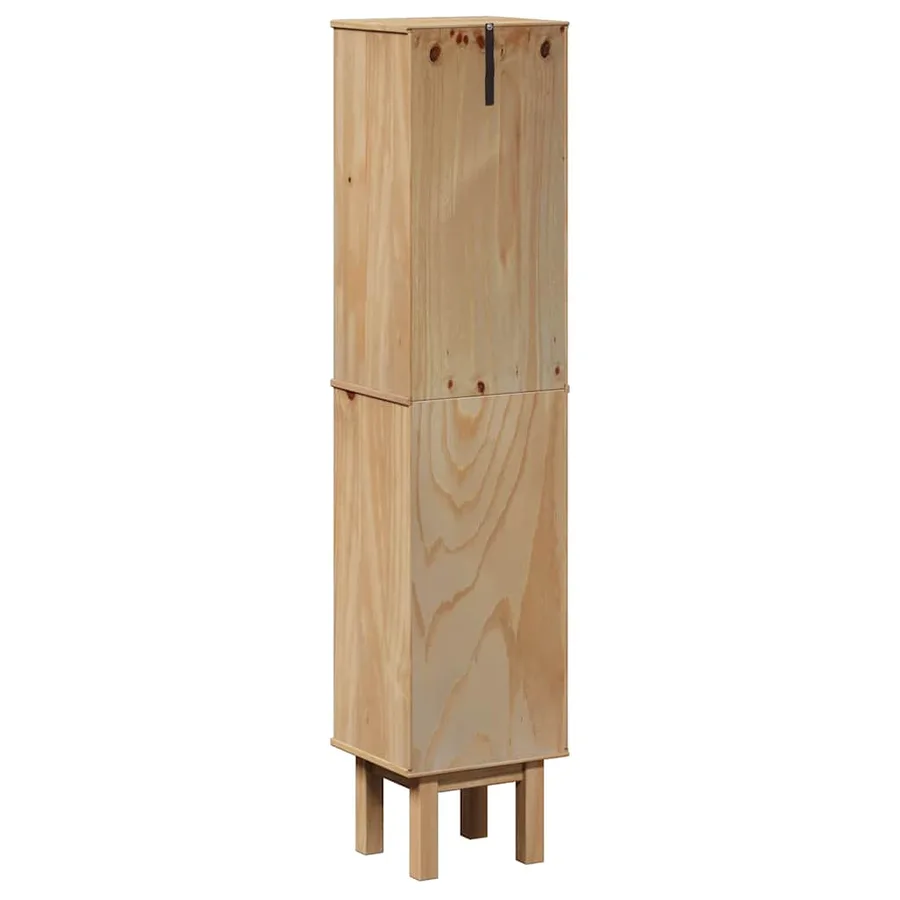 Armoire de salle de bain OTTA 35x30x159 cm bois massif de pin - 6