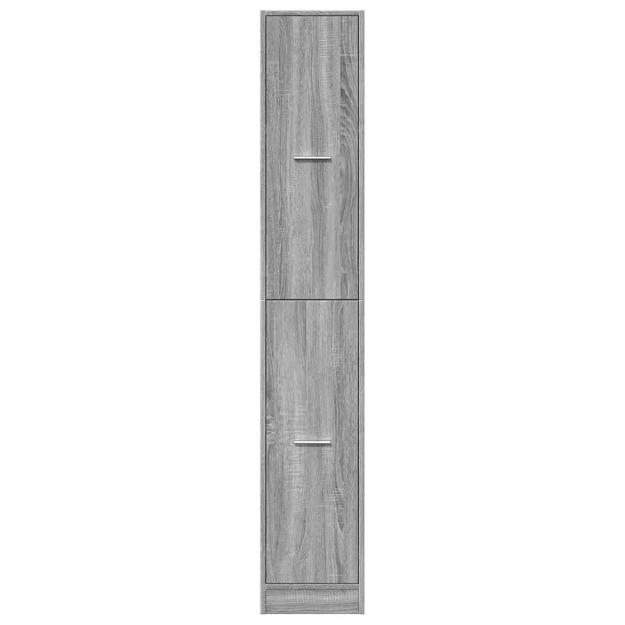 Armoire apothicaire sonoma gris 30x41x174,5cm bois d'ingénierie - 5