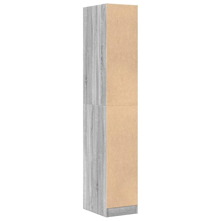 Armoire apothicaire sonoma gris 30x41x174,5cm bois d'ingénierie - 6