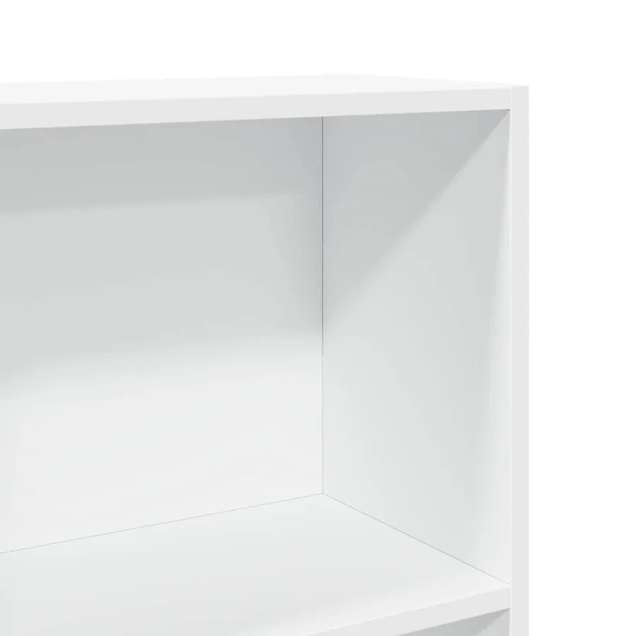 Bibliothèque blanc 80x30x152 cm bois d'ingénierie - 7