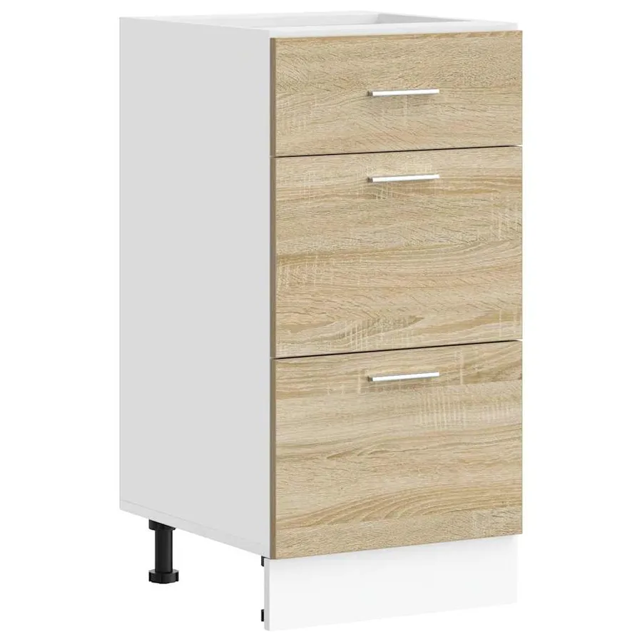 Meuble bas "Lyon" Chêne Sonoma 40 x 46 x 81,5 cm Bois d'ingénierie - 2
