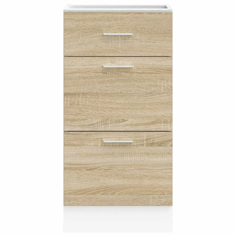 Meuble bas "Lyon" Chêne Sonoma 40 x 46 x 81,5 cm Bois d'ingénierie - 4