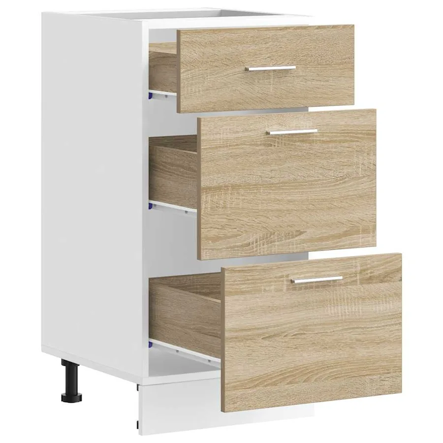 Meuble bas "Lyon" Chêne Sonoma 40 x 46 x 81,5 cm Bois d'ingénierie - 5