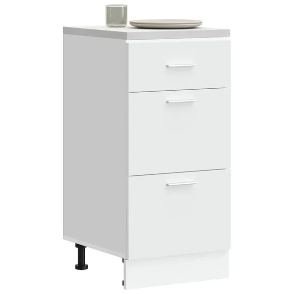 Meuble bas "Lyon" Blanc 40 x 46 x 81,5 cm Bois d'ingénierie