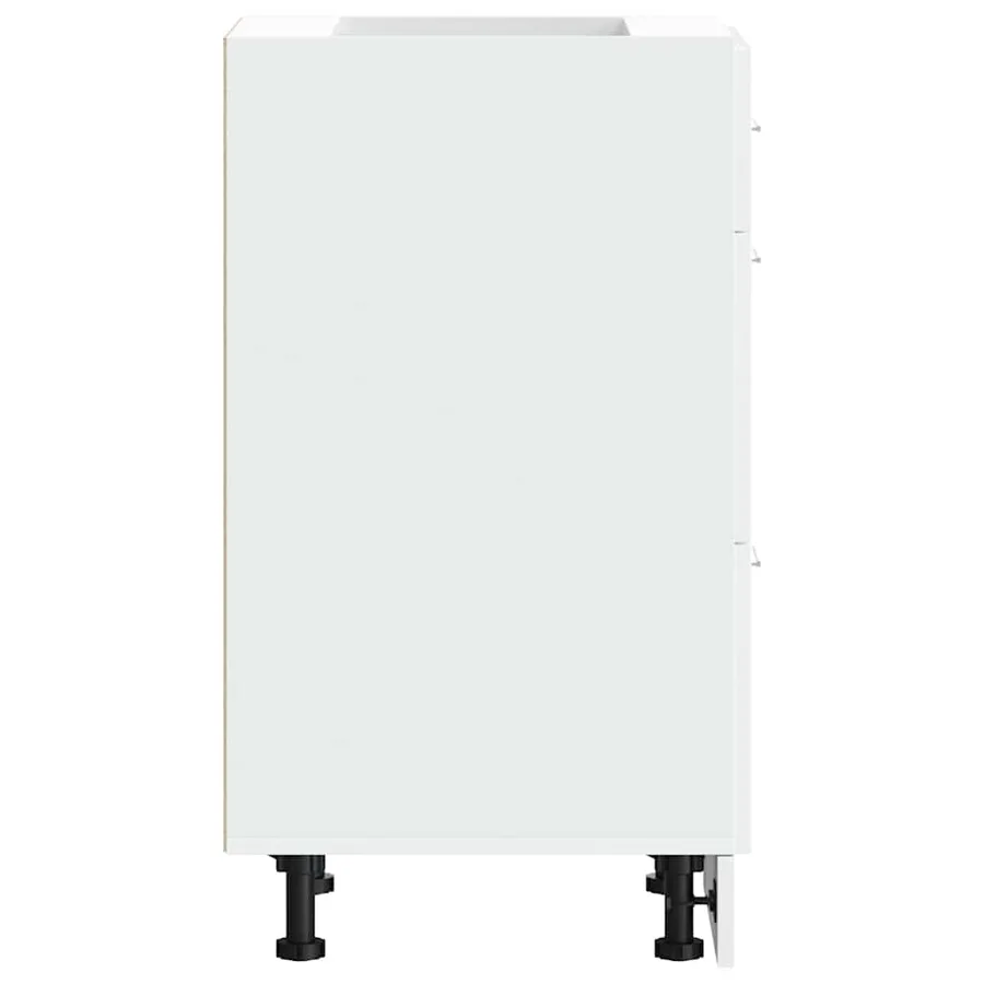 Meuble bas "Lyon" Blanc 40 x 46 x 81,5 cm Bois d'ingénierie - 6