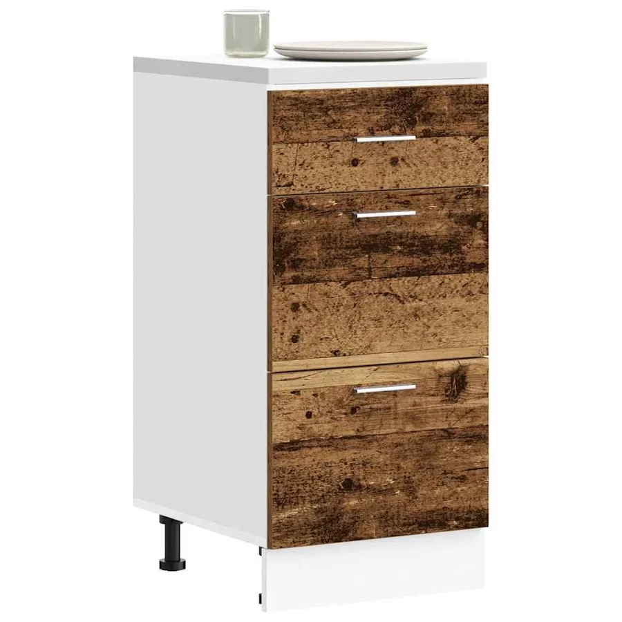 Meuble bas "Lyon" Bois ancien 40 x 46 x 81,5 cm Bois d'ingénierie