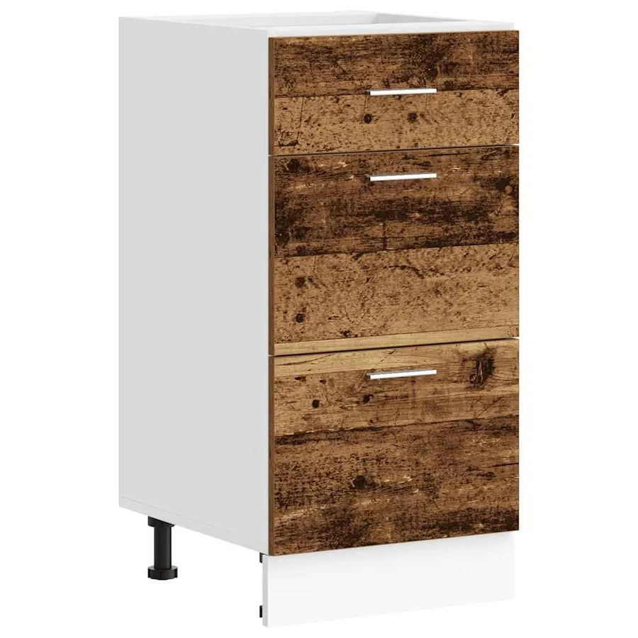 Meuble bas "Lyon" Bois ancien 40 x 46 x 81,5 cm Bois d'ingénierie - 2