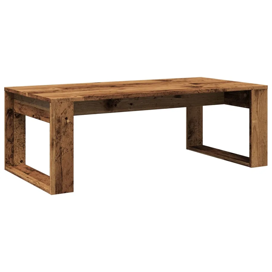 Table basse vieux bois 102x50x35 cm bois d'ingénierie - 6