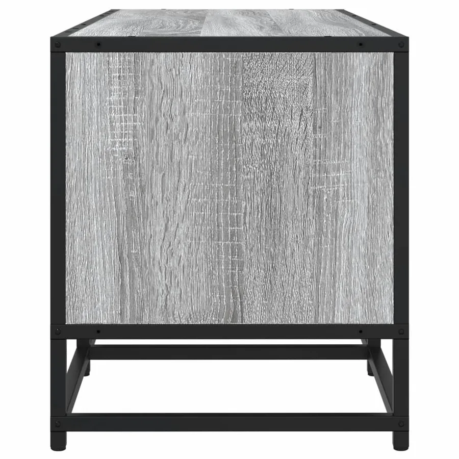 Meuble TV sonoma gris 180x35x41 cm bois d'ingénierie - 5