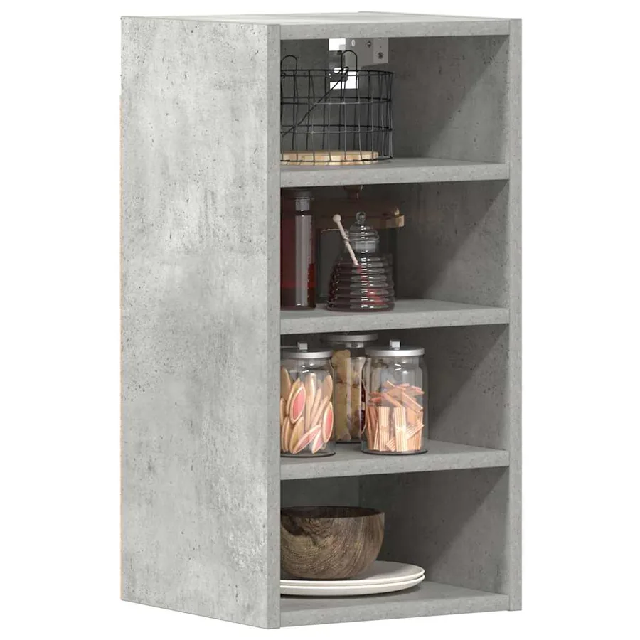 Armoire suspendue "Riga" Gris béton 30 x 29,5 x 60 cm Bois d'ingénierie