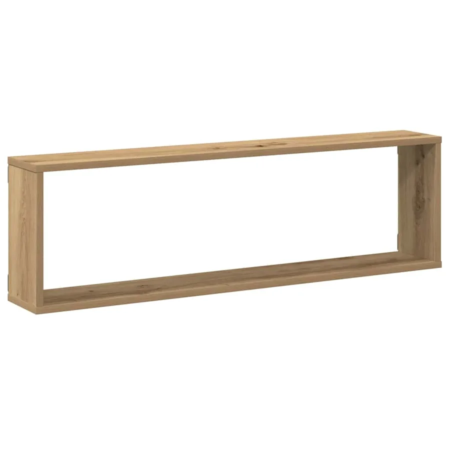 Étagères cube murales 2 pcs chêne artisanal bois ingénierie - 4