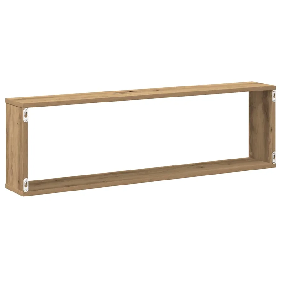Étagères cube murales 2 pcs chêne artisanal bois ingénierie - 7