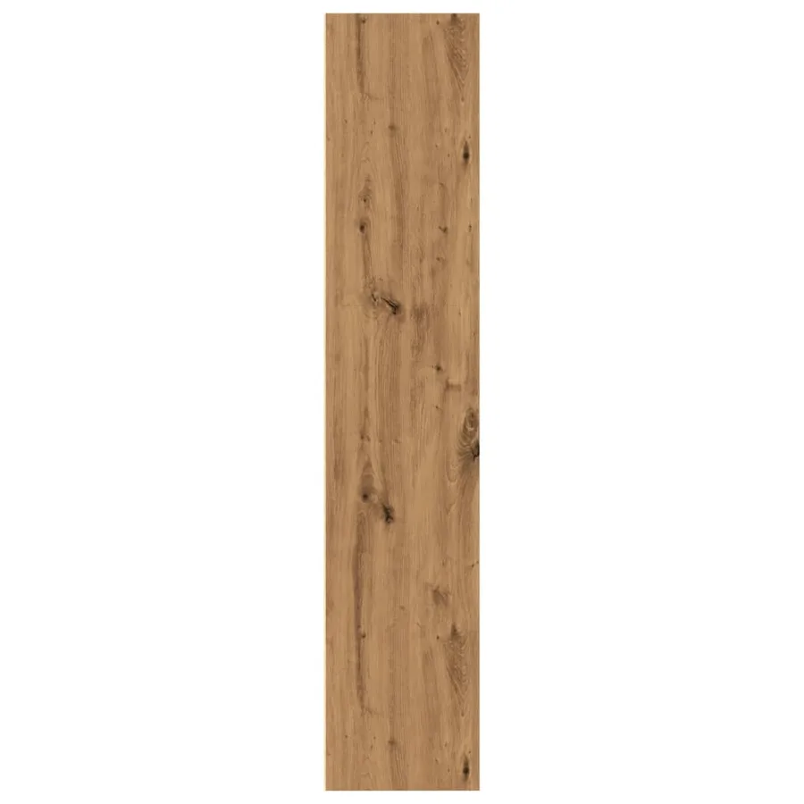 Bibliothèque chêne artisanal 60x30x152 cm bois d'ingénierie - 6