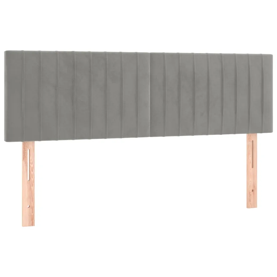 Sommier à lattes de lit avec matelas LED Gris clair 140x200 cm - 7