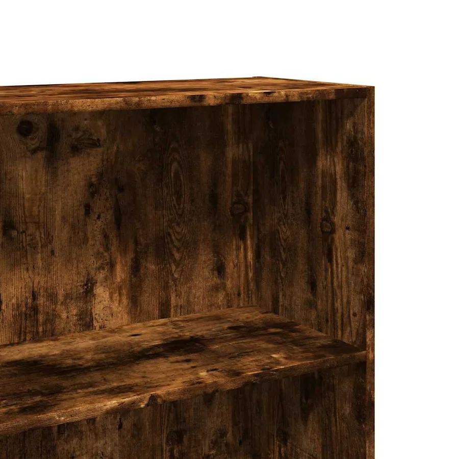 Bibliothèque chêne fumé 60x30x189 cm bois d'ingénierie - 7