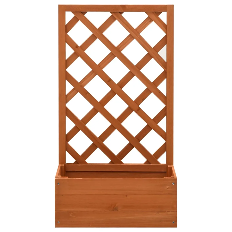 Garden trellis planter Orange 50x25x90cm Fir wood - 2