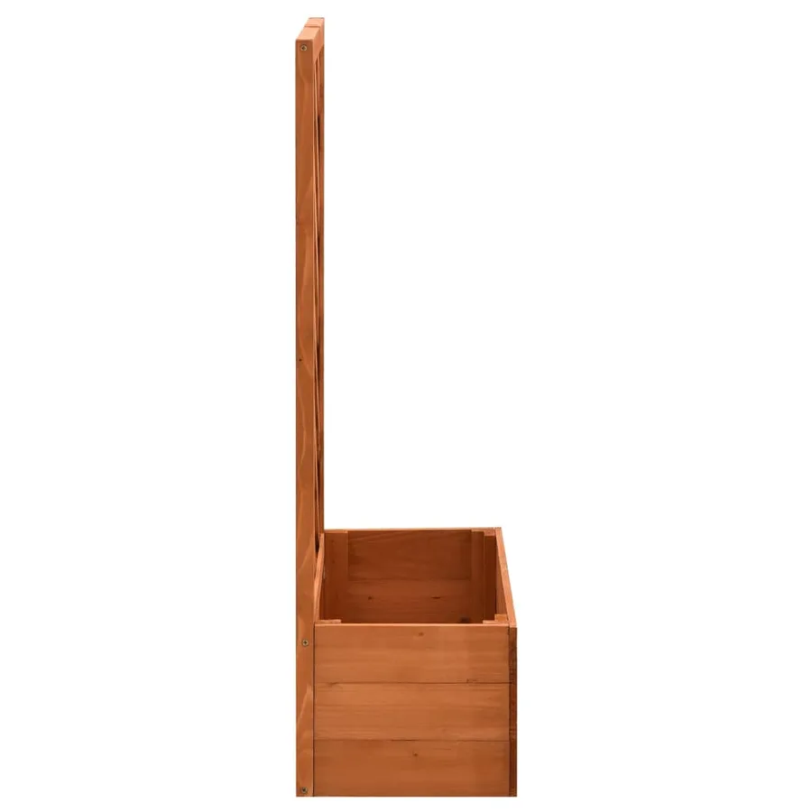 Jardinière à treillis de jardin Orange 50x25x90cm Bois de sapin - 3