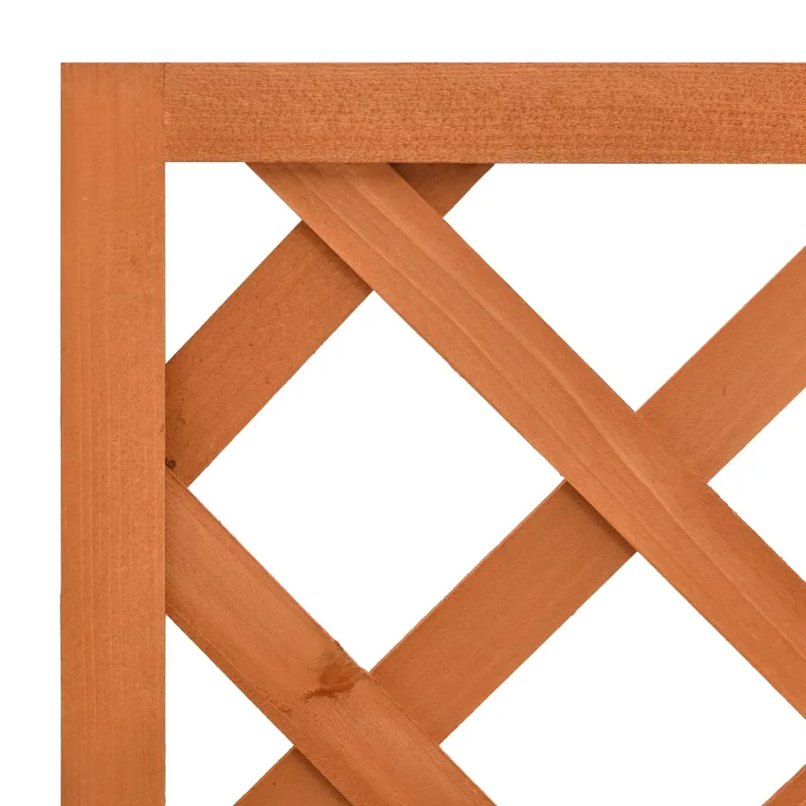 Jardinière à treillis de jardin Orange 50x25x90cm Bois de sapin - 5