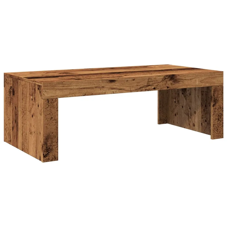 Table basse vieux bois 102x50x35 cm bois d'ingénierie - 2