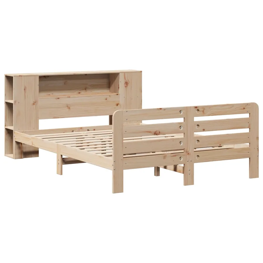 Cadre de lit sans matelas 160x200 cm bois massif de pin - 3