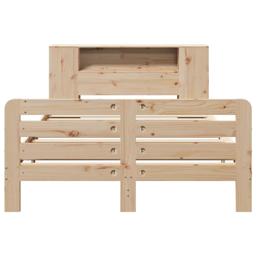 Cadre de lit sans matelas 160x200 cm bois massif de pin - 4