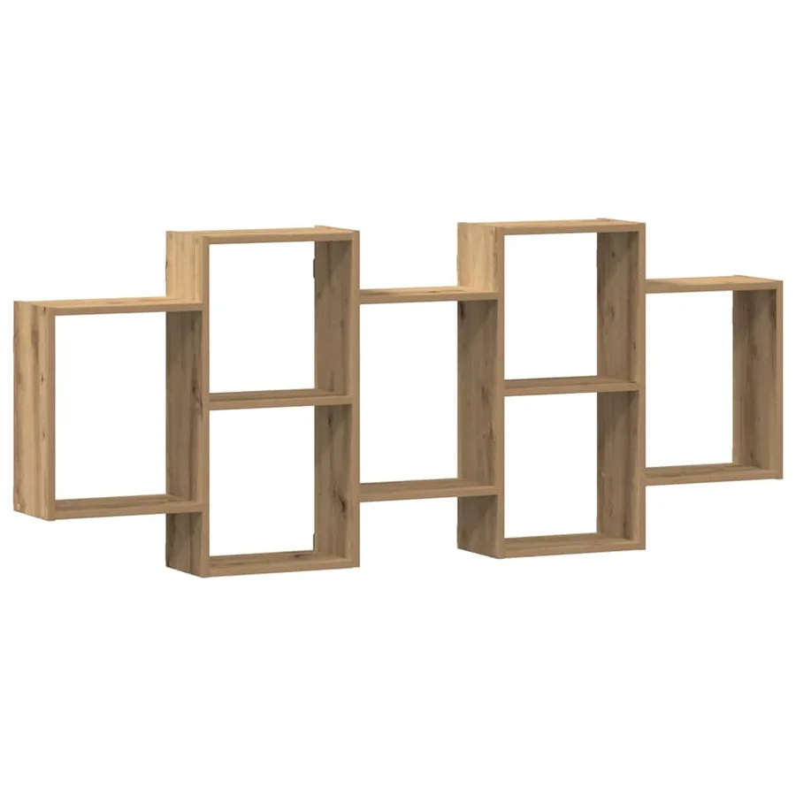 Étagère murale chêne artisanal 159x18x65 cm bois d'ingénierie - 2