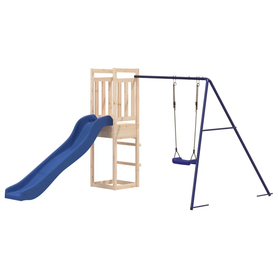 Aire de jeux d'extérieur bois de pin massif - 3