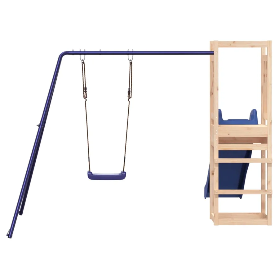 Aire de jeux d'extérieur bois de pin massif - 7