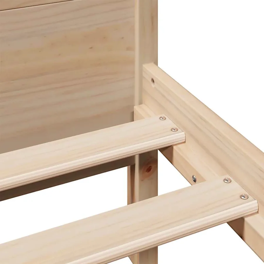 Cadre de lit sans matelas 180x200 cm bois massif de pin - 10