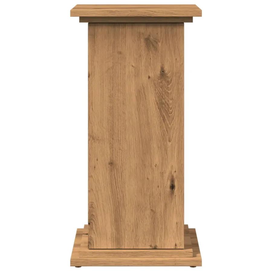Piédestal avec rangement chêne artisanal bois d'ingénierie - 5