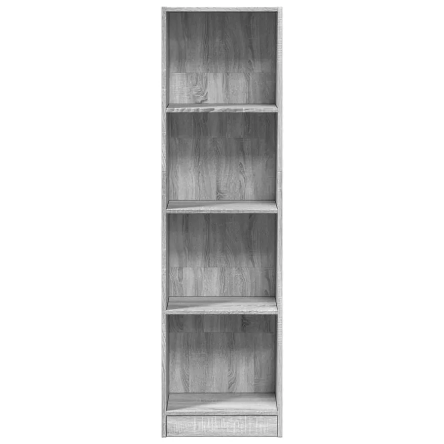 Bibliothèque sonoma gris 40x24x143 cm bois d'ingénierie - 4