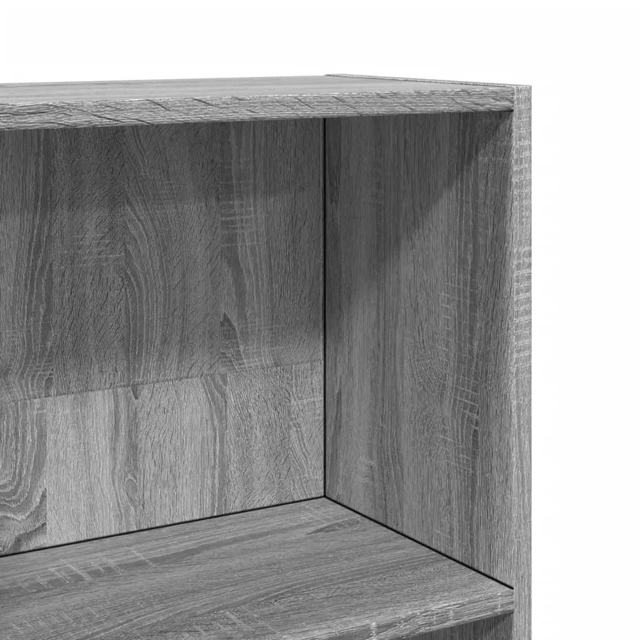 Bibliothèque sonoma gris 40x24x143 cm bois d'ingénierie - 7