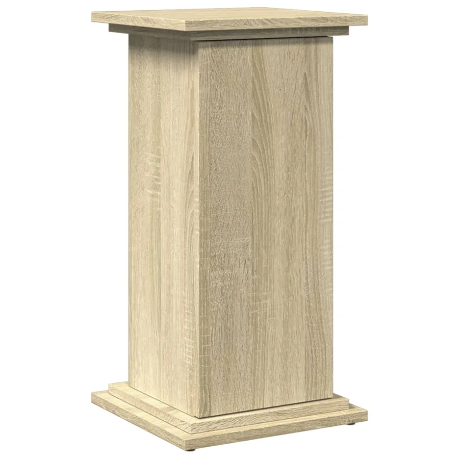 Piédestal avec rangement chêne sonoma bois d'ingénierie - 2