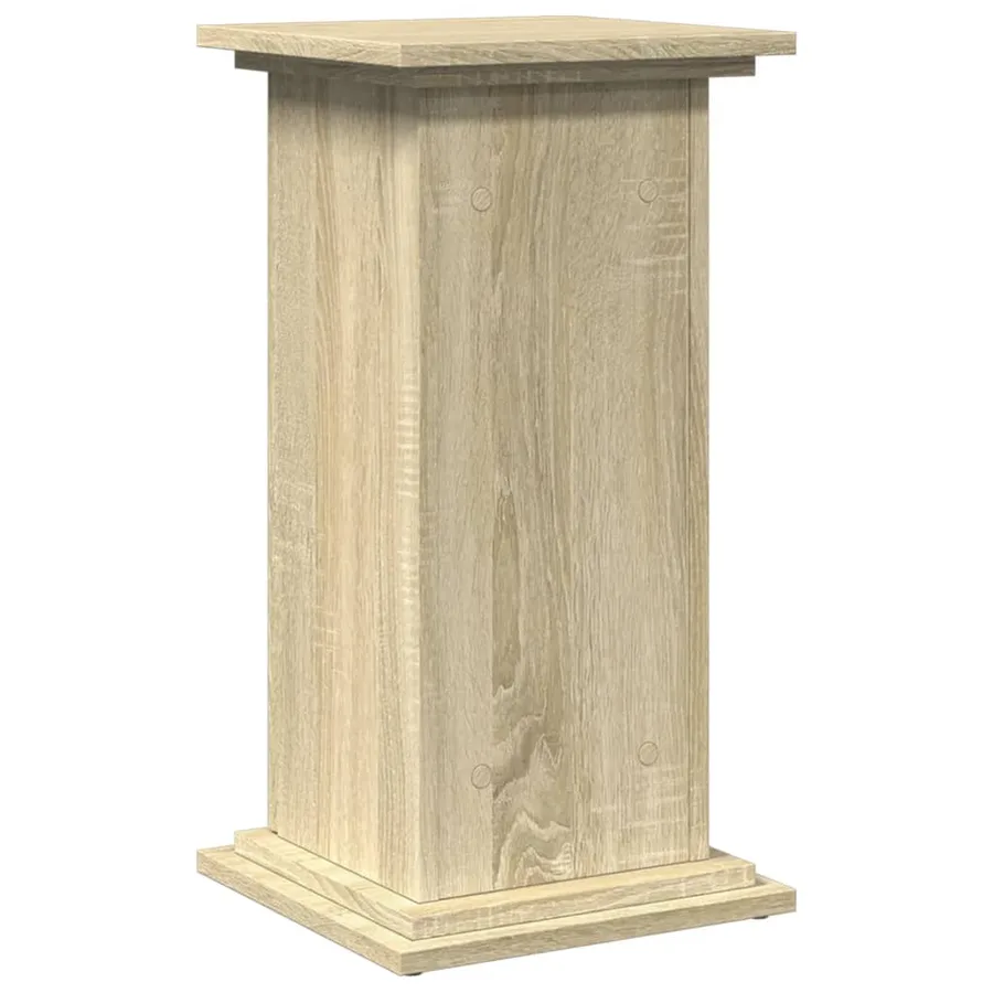 Piédestal avec rangement chêne sonoma bois d'ingénierie - 8