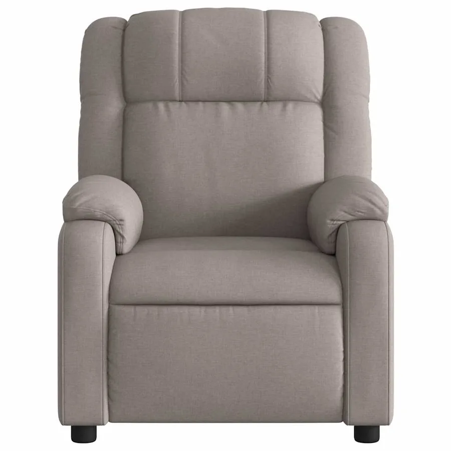 Fauteuil de massage inclinable Taupe Tissu - 7