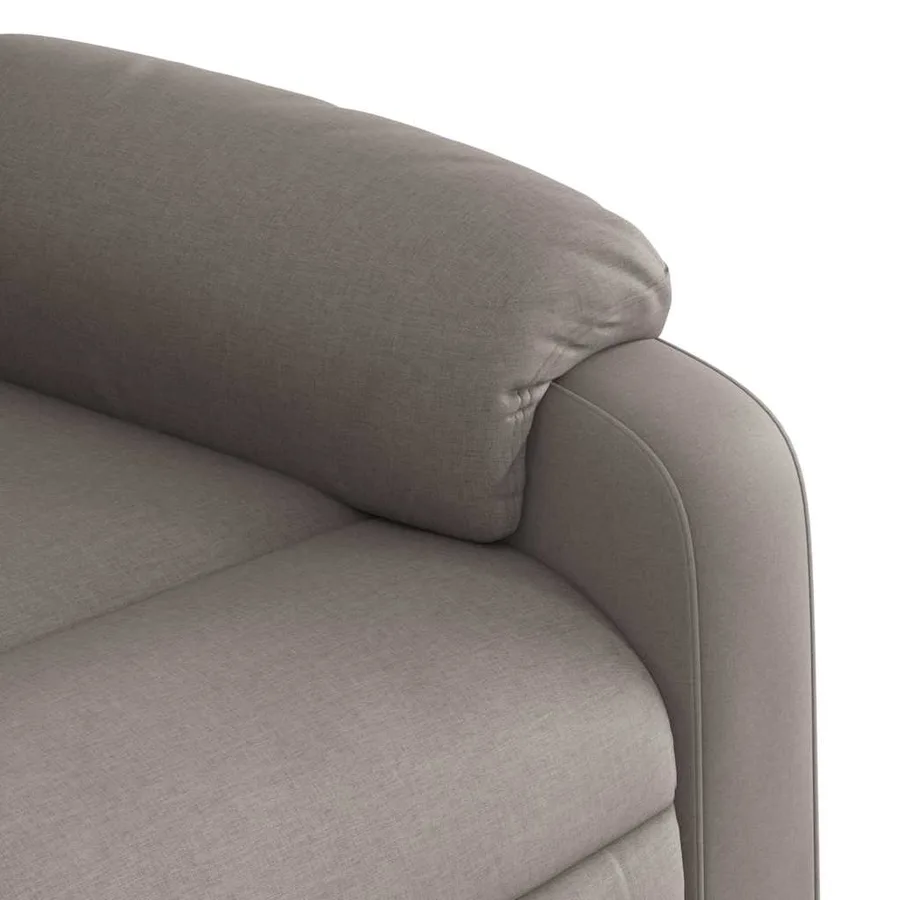 Fauteuil inclinable de massage Taupe Tissu - 11