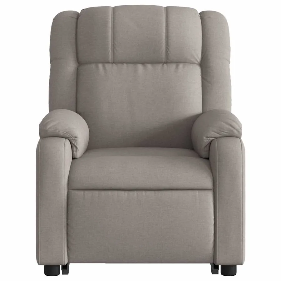 Fauteuil inclinable de massage Taupe Tissu - 9