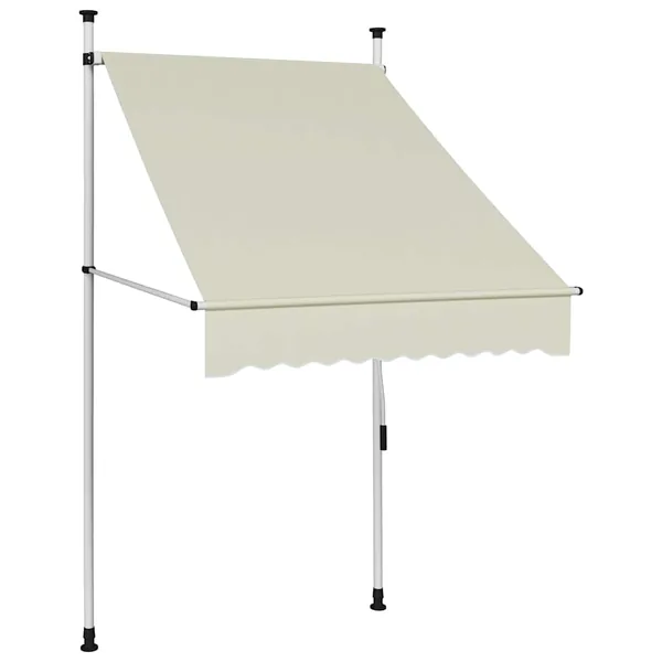 Auvent manuel rétractable 100 cm Crème